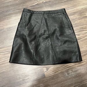 Zara faux leather skirt